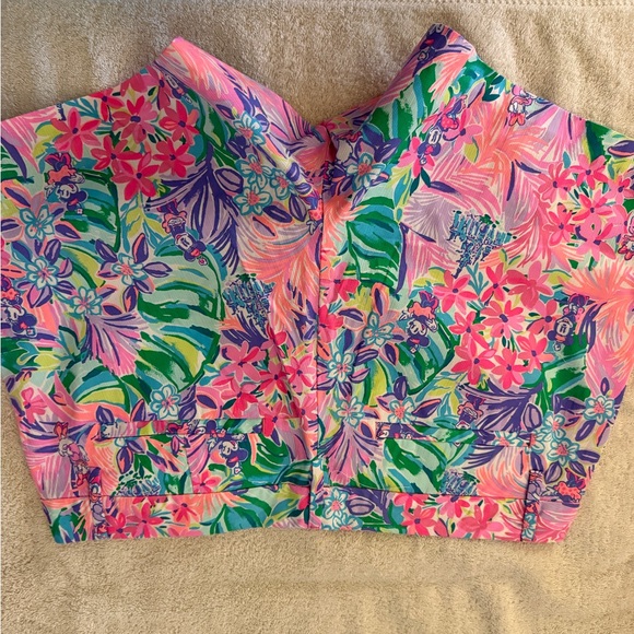 Lilly Pulitzer Pink and Green Floral Women's Shorts - Picture 4 of 4